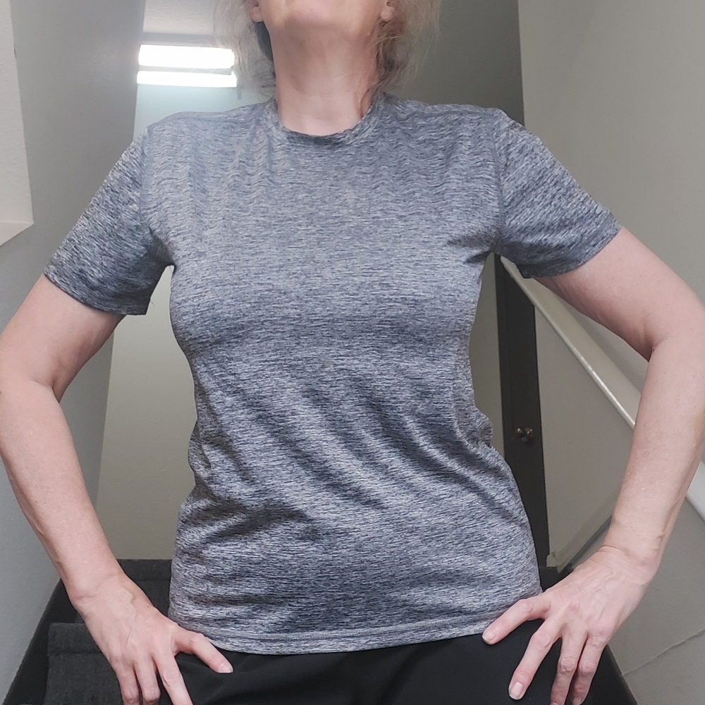 Gray Sweat Wicking T-Shirt